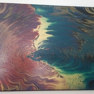 Acrylic pour painting